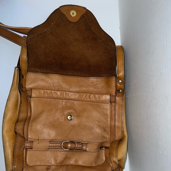 Vintage Leather Satchel Bag - Picture 4 of 16